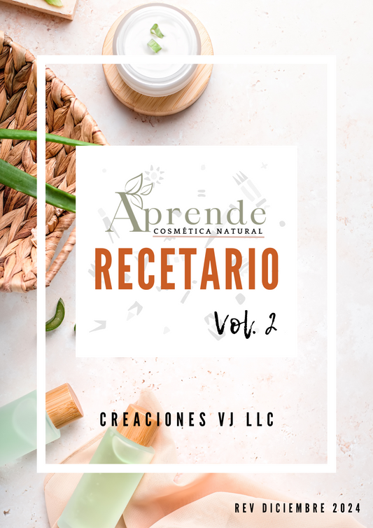 PREORDEN: RECETARIO DE COSMÉTICA NATURAL VOLUMEN 2