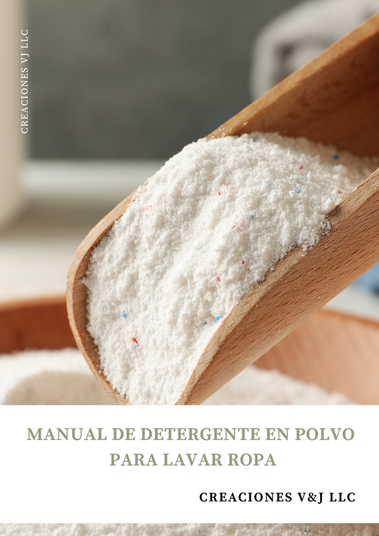 MANUAL DE DETERGENTE PARA LAVAR ROPA